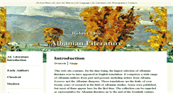 Desktop Screenshot of albanianliterature.net