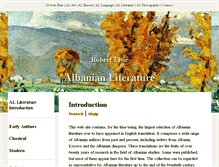 Tablet Screenshot of albanianliterature.net